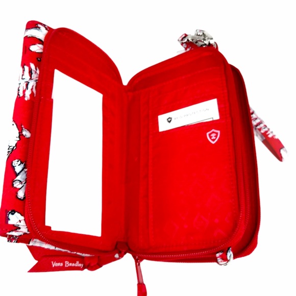 Vera Bradley RFID All in 1 Crossbody Beary Merry Red - Picture 5 of 8